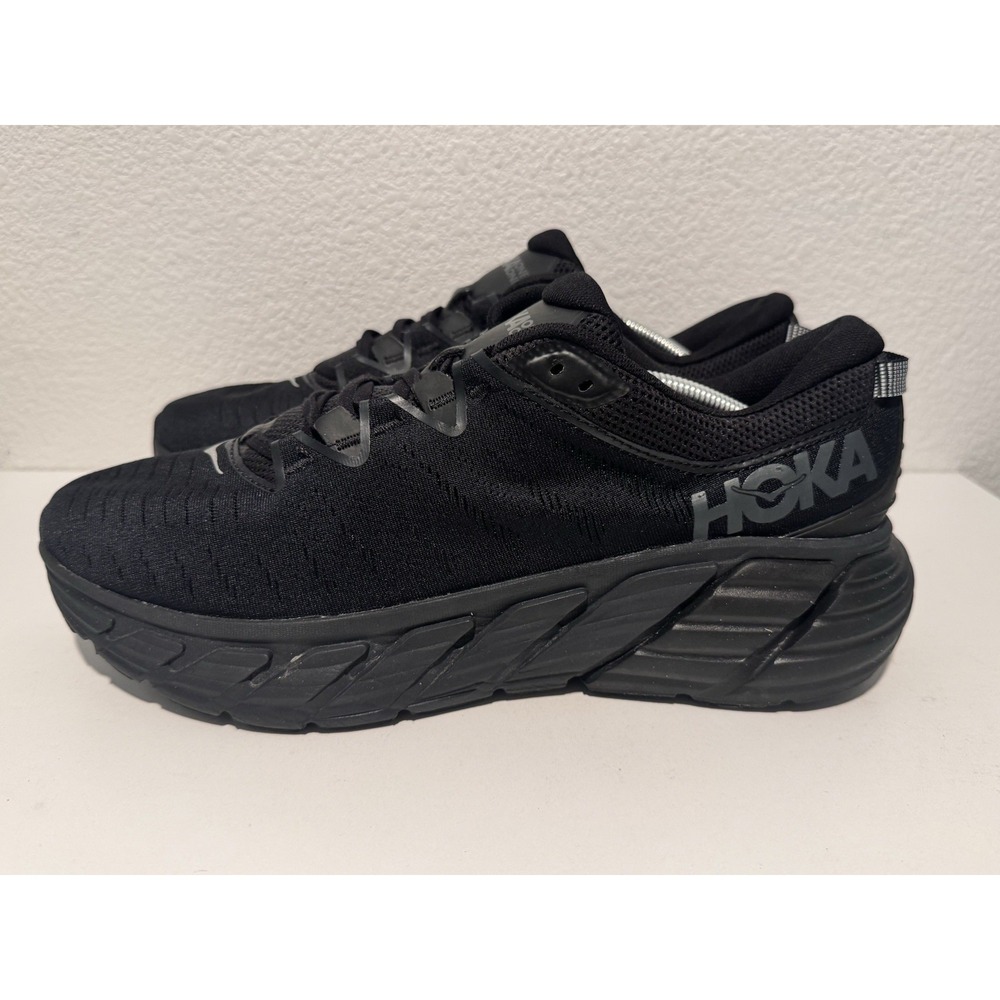 Hoka One Mens Gaviota 3 Running Shoe Size 13 Black Sneaker Active Gym Workout